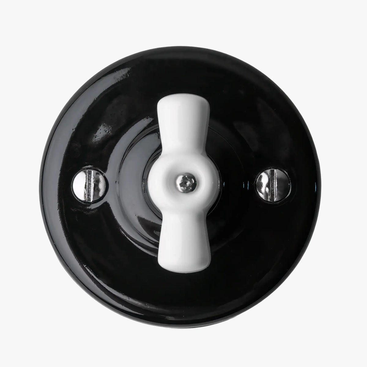Alexandra - Black White - Switch - 1 Gang - 2 Way