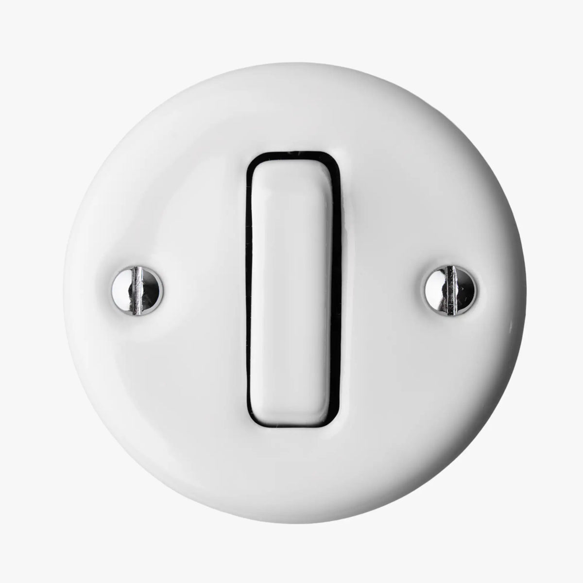 Amy - All White - Switch - 1 Gang - 1 Way