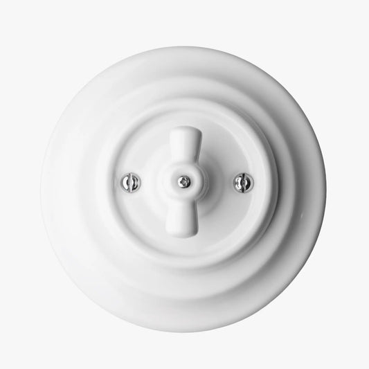 Beatrice - All White - Switch - 1 Gang - 2 Way