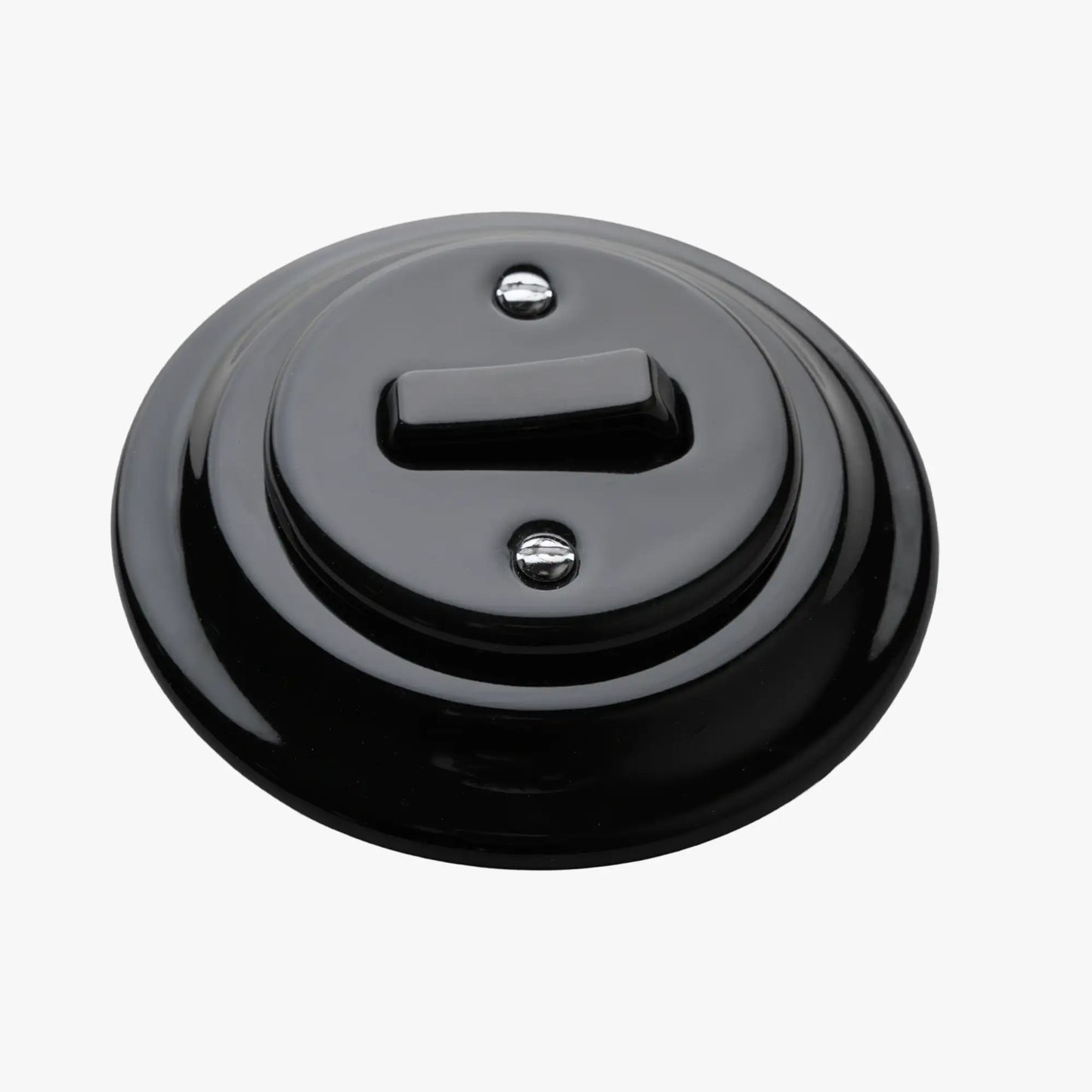 Brenda - All Black - Switch - 1 Gang - 1 Way
