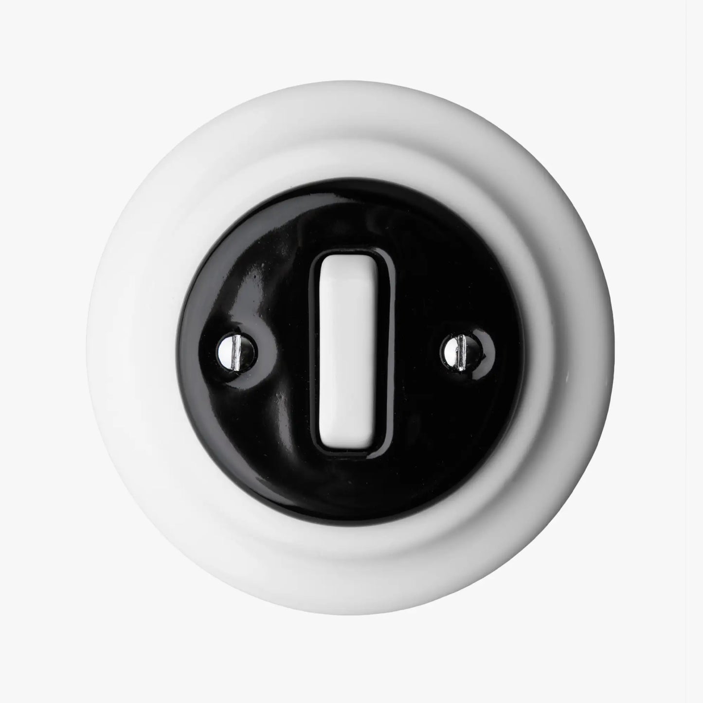 Brenda - White Black White - Switch - 1 Gang - 1 Way